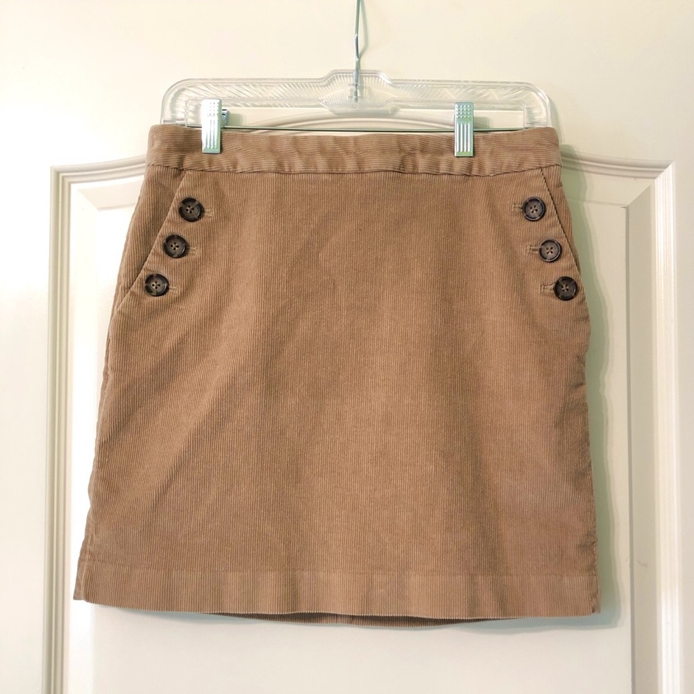 tan corduroy skirt
